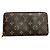 Portafoglio Zippy Louis Vuitton in Monogram marrone