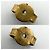 Gucci Erdbeer-Motiv Stecker-Ohrringe Pink Golden - Ansicht 4