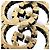 Gucci Erdbeer-Motiv Stecker-Ohrringe Pink Golden - Ansicht 5