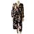Diane Von Furstenberg Mono de Seda Estampado Floral Negro Rosa Amarillo