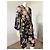Diane Von Furstenberg Mono de Seda Estampado Floral Negro Rosa Amarillo - vista 3