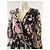 Diane Von Furstenberg Mono de Seda Estampado Floral Negro Rosa Amarillo - vista 4