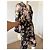 Diane Von Furstenberg Mono de Seda Estampado Floral Negro Rosa Amarillo - vista 6
