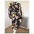 Diane Von Furstenberg Mono de Seda Estampado Floral Negro Rosa Amarillo - vista 7