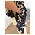 Diane Von Furstenberg Mono de Seda Estampado Floral Negro Rosa Amarillo - vista 8