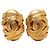 Orecchini a clip vintage Chanel Coco Mark D'oro