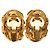 Orecchini a clip vintage Chanel Coco Mark D'oro - vista 2