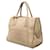 Borsa a mano con placca logo Triangle Prada Beige  - vista 2