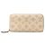 Louis Vuitton Monogram Mahina Zippy Wallet Roh Aus weiß