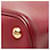 Prada Triangle Logo Plate Saffiano Double Medium Tote Bag Rot Bordeaux - Ansicht 4