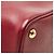 Prada Triangle Logo Plate Saffiano Double Medium Tote Bag Rot Bordeaux - Ansicht 7