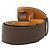Hermès Cinturón de cuero marrón para mujer Hermes Castaño - vista 3