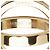 Hermès Hermes Cosmos Schalring in Gold Golden - vista 3