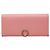 Bulgari Bvlgari Long Wallet aus rosa Leder Pink