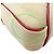 Céline Borsa Celine in tela beige e rosa - vista 10