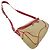Céline Borsa Celine in tela beige e rosa - vista 4