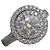 De Beers Diamantring Halo 1,03 Karat Silber