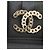 Spilla Chanel Logo CC a Catena con Strass Neri e Bianchi Nero Bianco Gold hardware - vista 4
