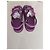Sandali Chanel in pelle viola con logo CC Porpora - vista 3