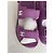 Sandali Chanel in pelle viola con logo CC Porpora - vista 5