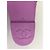 Sandali Chanel in pelle viola con logo CC Porpora - vista 9