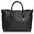 Louis Vuitton On My Side MM Sac Cabas Monogram Tufted Veau Cachemire Noir - vue 2
