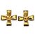 Orecchini a clip Chanel Gold con logo Coco D'oro - vista 2