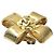 Orecchini a clip Chanel Gold con logo Coco D'oro - vista 3