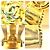 Orecchini a clip Chanel Gold con logo Coco D'oro - vista 5