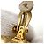 Orecchini Chanel Vintage Gold Clip D'oro - vista 7