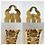 Timeless Orecchini a clip Chanel Vintage D'oro - vista 3