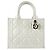 Book Tote in pelle bianca Christian Dior Bianco
