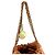 Borsa a tracolla Chanel in pelle arancione - vista 10