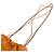 Borsa a tracolla Chanel in pelle arancione - vista 11