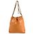 Borsa a tracolla Chanel in pelle arancione - vista 3