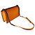 Borsa a tracolla Chanel Boy in pelle arancione - vista 10