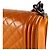 Borsa a tracolla Chanel Boy in pelle arancione - vista 6