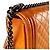 Borsa a tracolla Chanel Boy in pelle arancione - vista 7