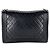 Borsa a tracolla Chanel Boy in agnello Large Nero - vista 3