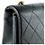 Borsa a tracolla Chanel in agnello nero - vista 7