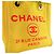 Borsa CHANEL Deauville PM in tela Rosa Giallo - vista 11