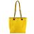 Borsa CHANEL Deauville PM in tela Rosa Giallo - vista 3
