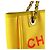 Borsa CHANEL Deauville PM in tela Rosa Giallo - vista 7