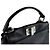 Fendi Mini Peekaboo Lederhandtasche Schwarz - Ansicht 10