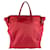 Borsa a tracolla in nylon Prada rossa Rosso - vista 3