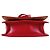 Borsa a Spalla Mini Cassette in Pelle Bottega Veneta Rosso - vista 4