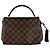 Borsa Louis Vuitton Damier Croisette Marrone Damier ebene - vista 3