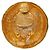 Timeless Orecchini tondi vintage Chanel Coco Mark Marrone D'oro - vista 4
