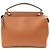 Borsa a tracolla in pelle marrone Fendi - vista 2
