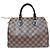 Borsa Louis Vuitton Speedy 25 Damier Marrone - vista 3